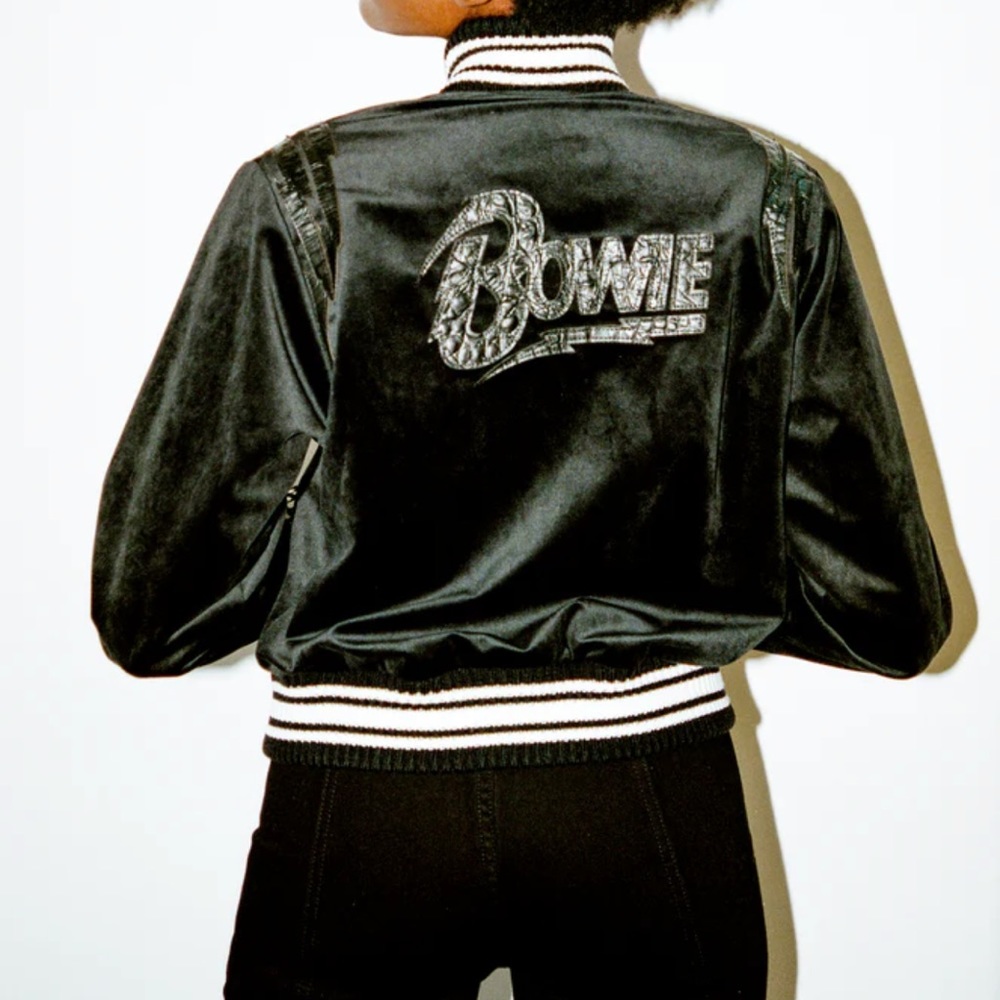 EUC Stoned Immaculate David Bowie black velvet tour jacket